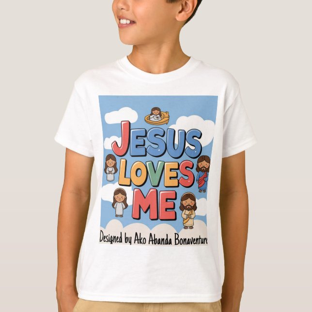 Camiseta Jesús me ama (Anverso)