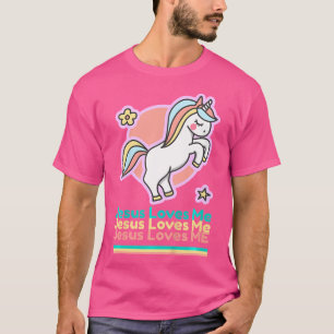 Camiseta Jesús Me Ama A Los Chicas Cristianos De La Biblia 