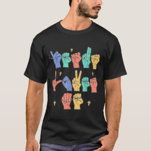 Camiseta Jesús Me Ama Asl Cristiano Jesús Niño Usted Sig