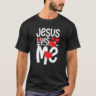Camiseta Jesús me ama el corazón cristiano cree Premium