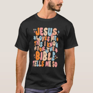 Camiseta Jesús Me Ama Esto Sé Fe Cristiana Feliz E