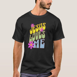 Camiseta Jesús Me Ama La Cuta Fe Cristiana Cristiandad M