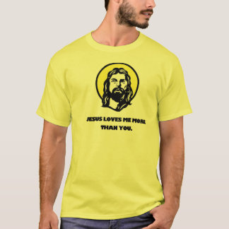 Camiseta Jesús me ama más que usted