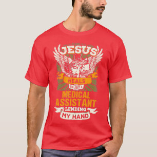 Camiseta Jesús Me Controla Sólo Como Auxiliar Médico