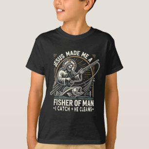 Camiseta Jesús Me Hizo Un Pescador De Hombres Bibl