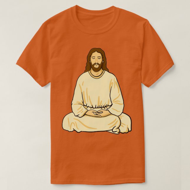 Camiseta Jesús Meditando (Diseño del anverso)