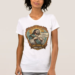 Camiseta Jesús Mensaje de Autocorrección Incorrecto Jefe Ve