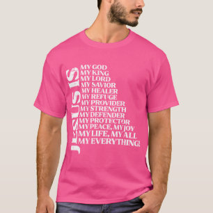Camiseta Jesús Mi Dios Rey Señor Cristianos Religiosos
