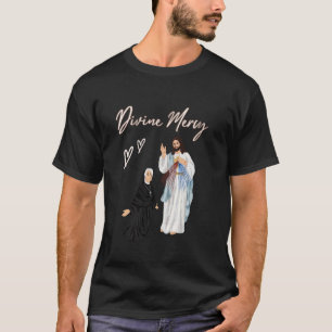 Camiseta Jesús misericordioso y Santa Faustina dibujos Divi