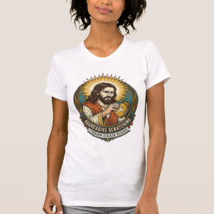Camiseta Jesús Molesto Pegatina De Papel Residuo Tienda 