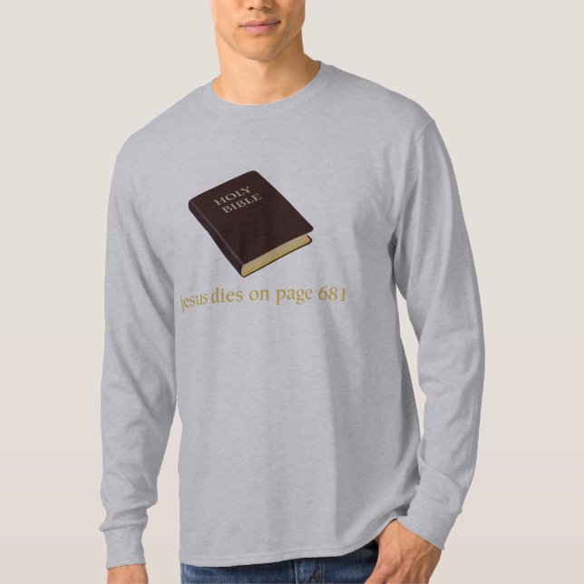 Camiseta Jesús muere en la página 681 (Anverso)