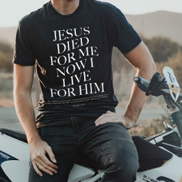 Camiseta Jesús Murió Por Mí | Prendas de vestir estéticas c