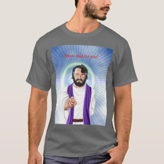 Camiseta "Jesús murió por usted" darkt-camisa