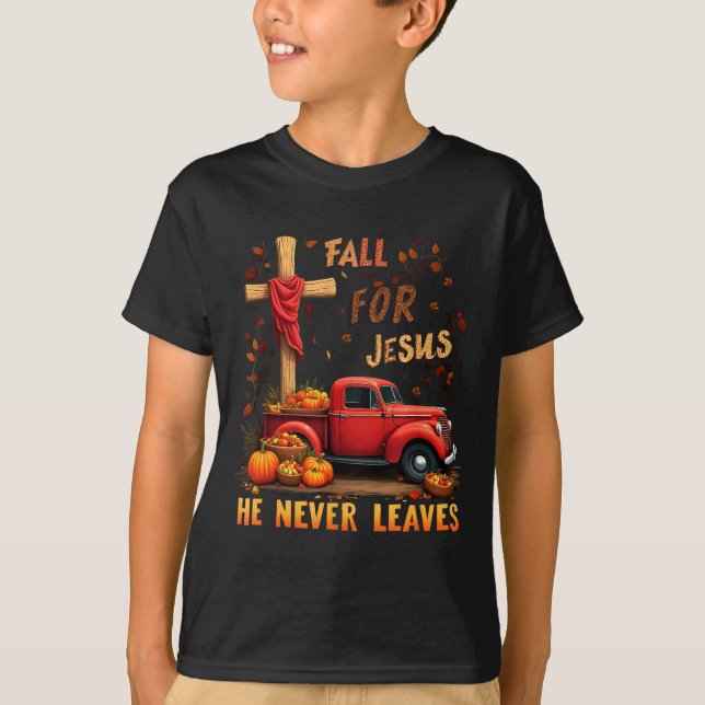 Camiseta Jesus My Favourite Season Fall Christian Thanksgiv (Anverso)