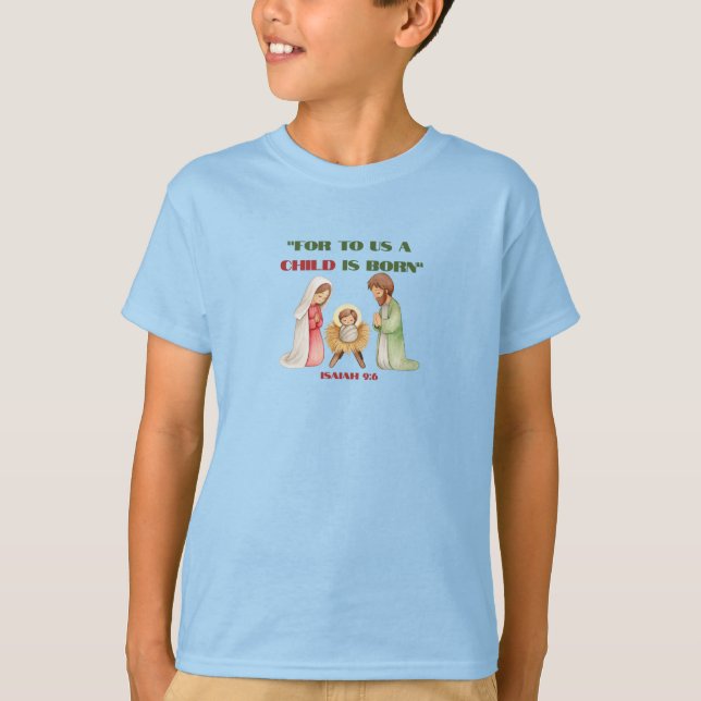 Camiseta Jesús Nace - Tema de Navidad (Anverso)