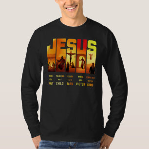 Camiseta Jesús Nació Como Un Bebé Predicado Como Un Niño Cr