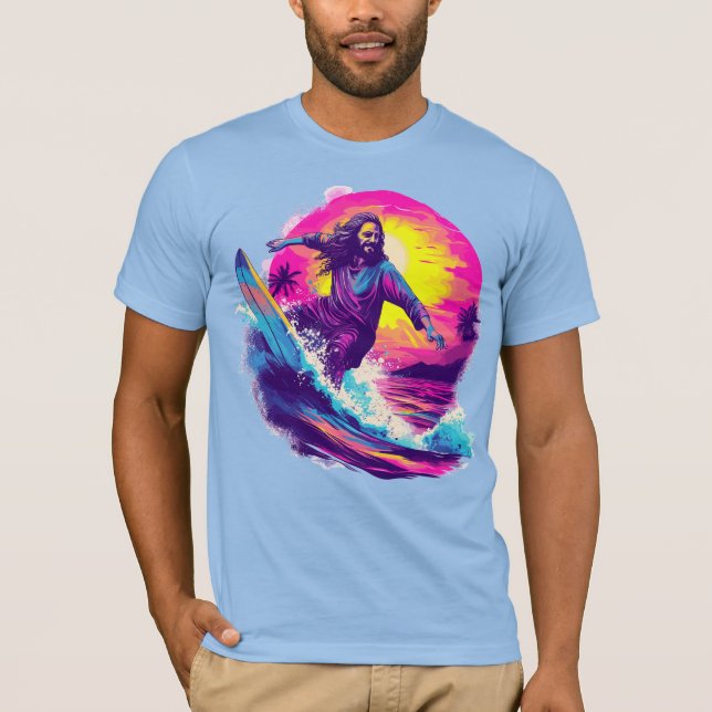 Camiseta Jesús navegando contigo a través de las olas de la (Anverso)