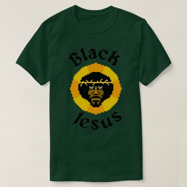 Camiseta Jesús negro (Diseño del anverso)