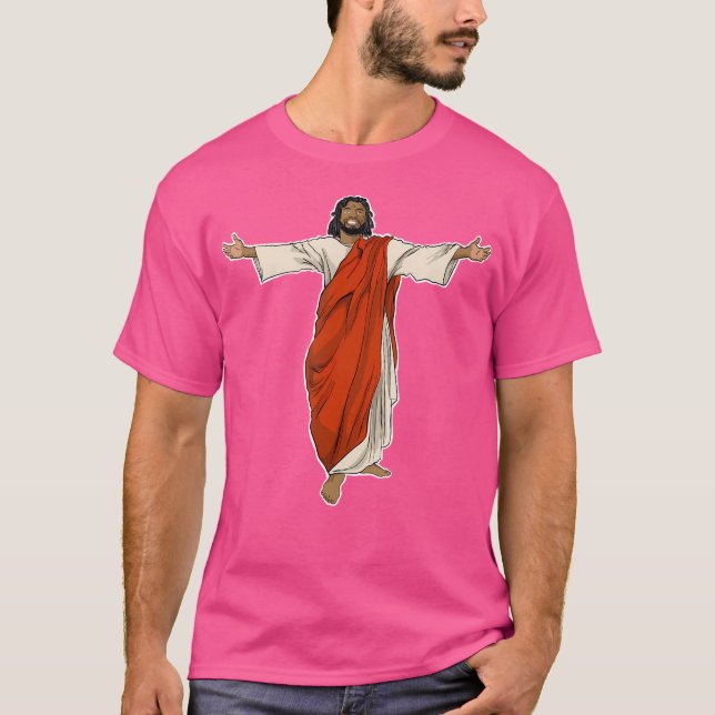 Camiseta Jesús negro (Anverso)