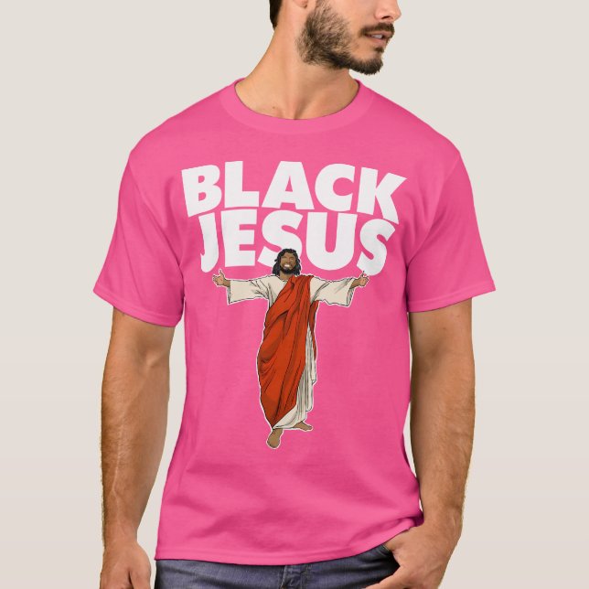 Camiseta Jesús negro (Anverso)