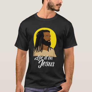 Camiseta Jesús Negro con Locos Cristianos Afro-Estadouniden