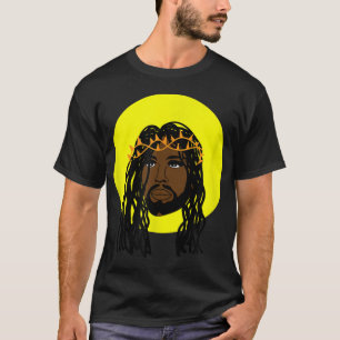 Camiseta Jesús negro localiza religión afroamericana
