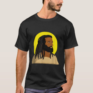 Camiseta Jesús negro localiza religión afroamericana