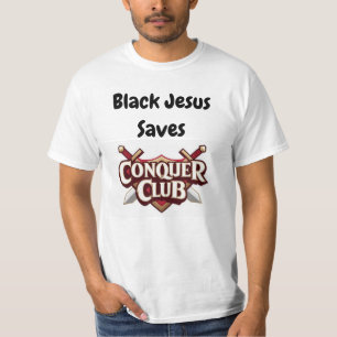 Camiseta Jesus negro salva el club de conquista