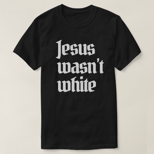 Camiseta Jesús no era pegatina redondo clásico blanco (Diseño del anverso)