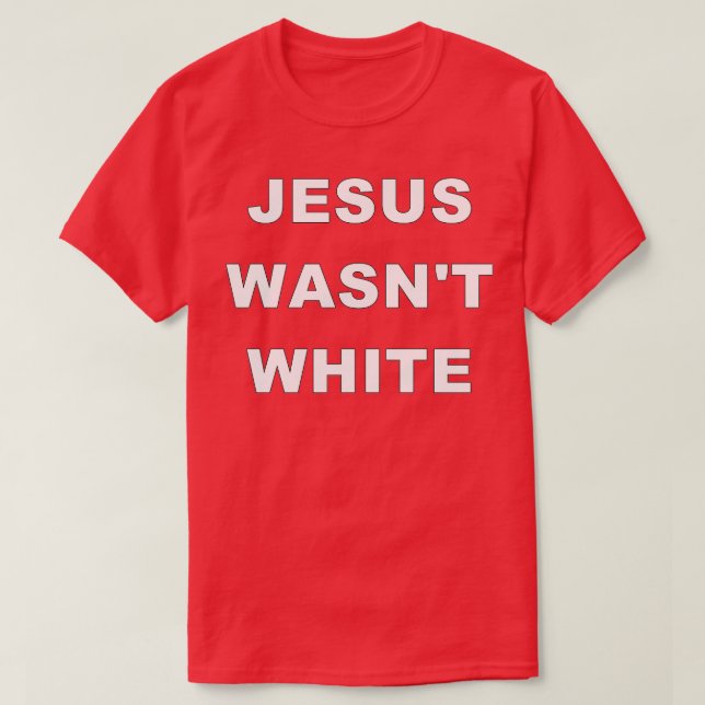 Camiseta Jesús No Era Trimezcla Blanca (Diseño del anverso)