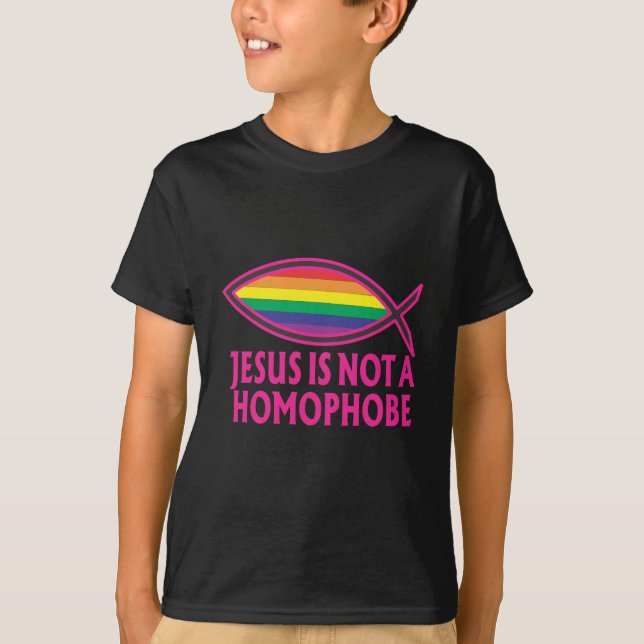 Camiseta Jesús no es un Homophobe (Anverso)