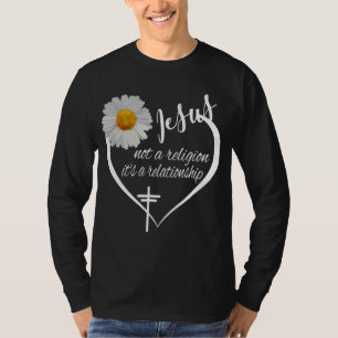 Camiseta Jesús no es una religión es un héroe de la fe de l