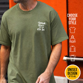 Camiseta Jesús no trató de encajar - estilo erosionado grun