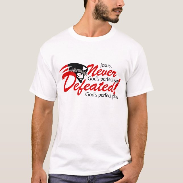 Camiseta Jesús-Nunca derrotó (Anverso)