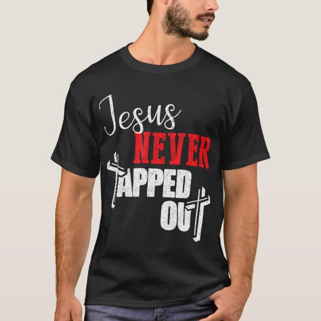 Camiseta Jesús Nunca Destruyó La Lucha De La Fe Cristiana (Anverso)