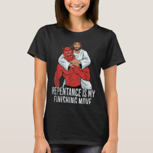 Camiseta Jesús Pascua BJJ Lucha MMA Fan Arrepentimiento