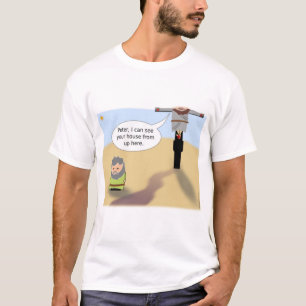 Camiseta Jesús Pedro, puedo ver tu casa desde aquí arriba.