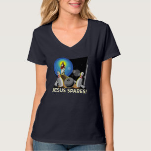 Camiseta Jesús perdona el divertido boliche cristiano