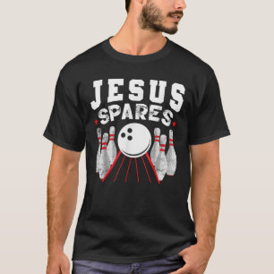 Camiseta Jesús perdona el divertido Bowling cristiano