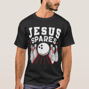 Camiseta Jesús perdona el divertido Bowling cristiano