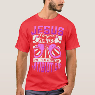 Camiseta Jesús perdonó a los pecadores el cuidado correccio