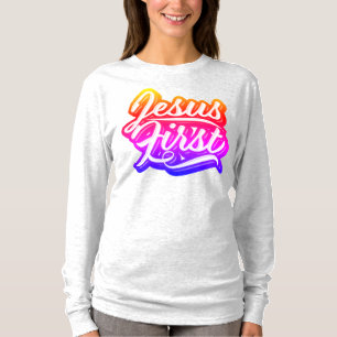 Camiseta Jesús Primero Colores Brillantes