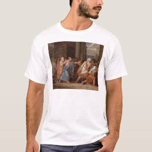 Camiseta Jesús que conduce a los comerciantes del templo