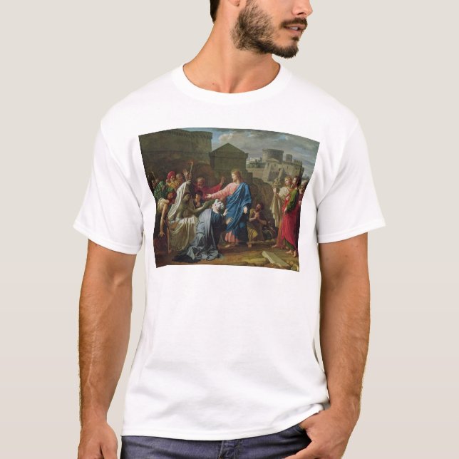 Camiseta Jesús que resucita al hijo de la viuda de Naim (Anverso)