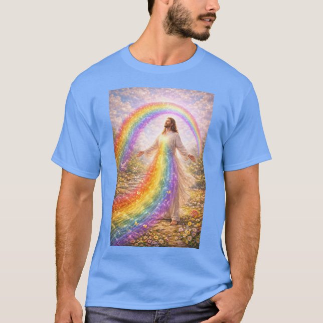 Camiseta Jesus rainbow T-Shirt (Anverso)