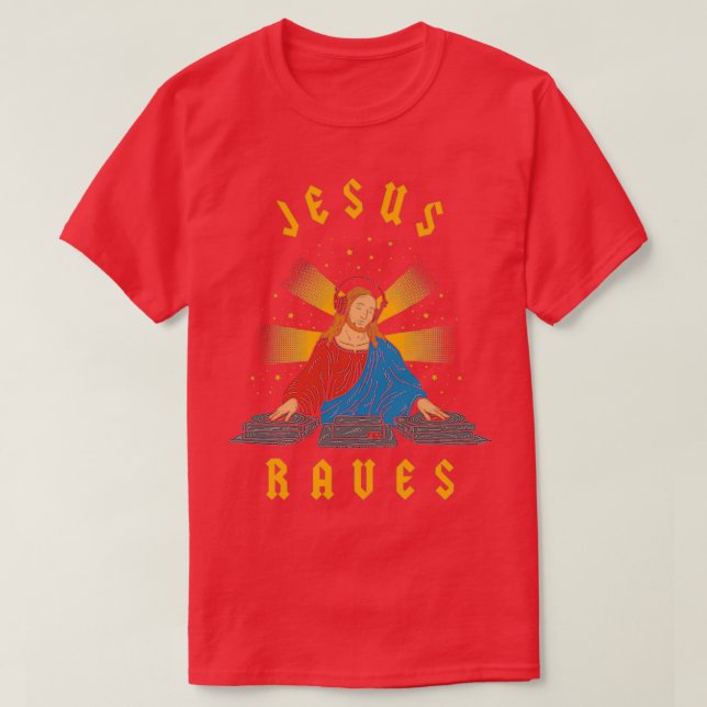 Camiseta Jesus Raves (Diseño del anverso)