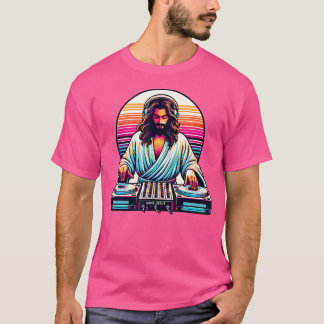 Camiseta Jesus Raves Dj Rave Techno Edm Fiesta Festival