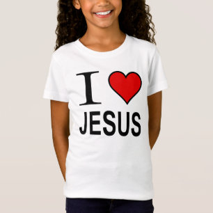 Camiseta Jesús regalos me encanta el logo de Jesús en muñec