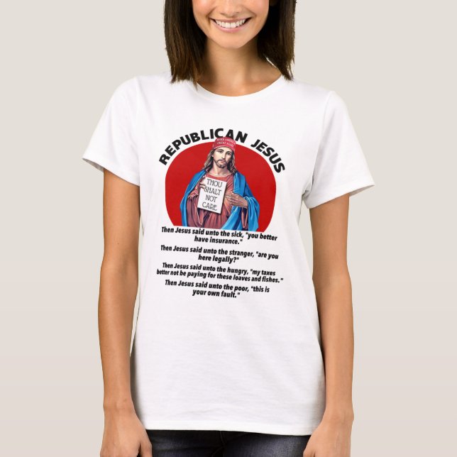 Camiseta Jesús republicano - Demócrata (Anverso)
