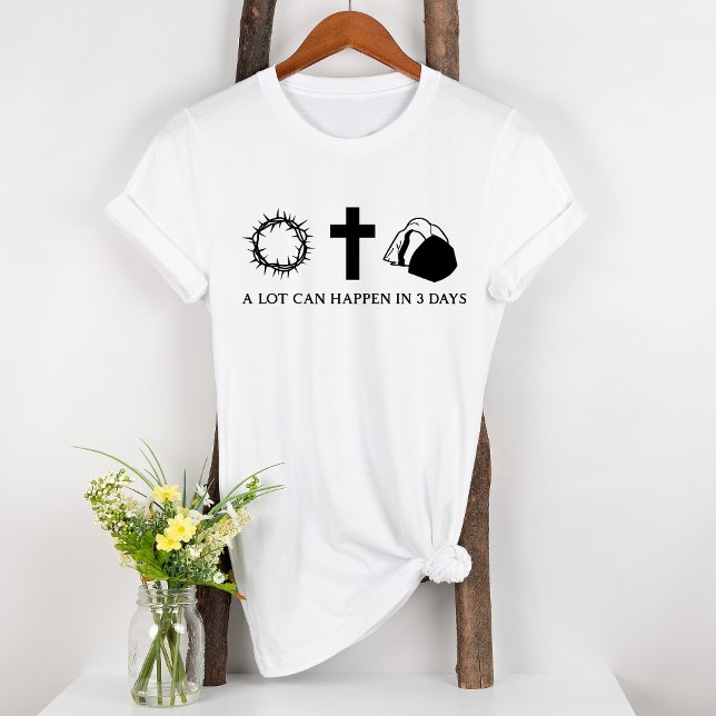 Camiseta Jesús Resurrección cruzada Pascua 3 días Biblia (Subido por el creador)
